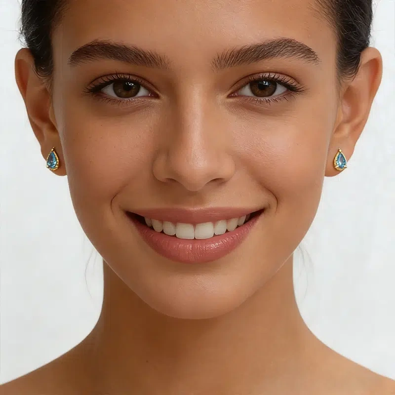 Glacier Tear Drop Earrings | Calm & Sparkle Everyday Jewelry