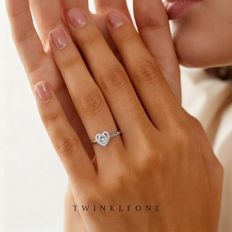 Heart Shaped Zircon Ring 925 Silver | Symbol of Eternal Love and Devotion