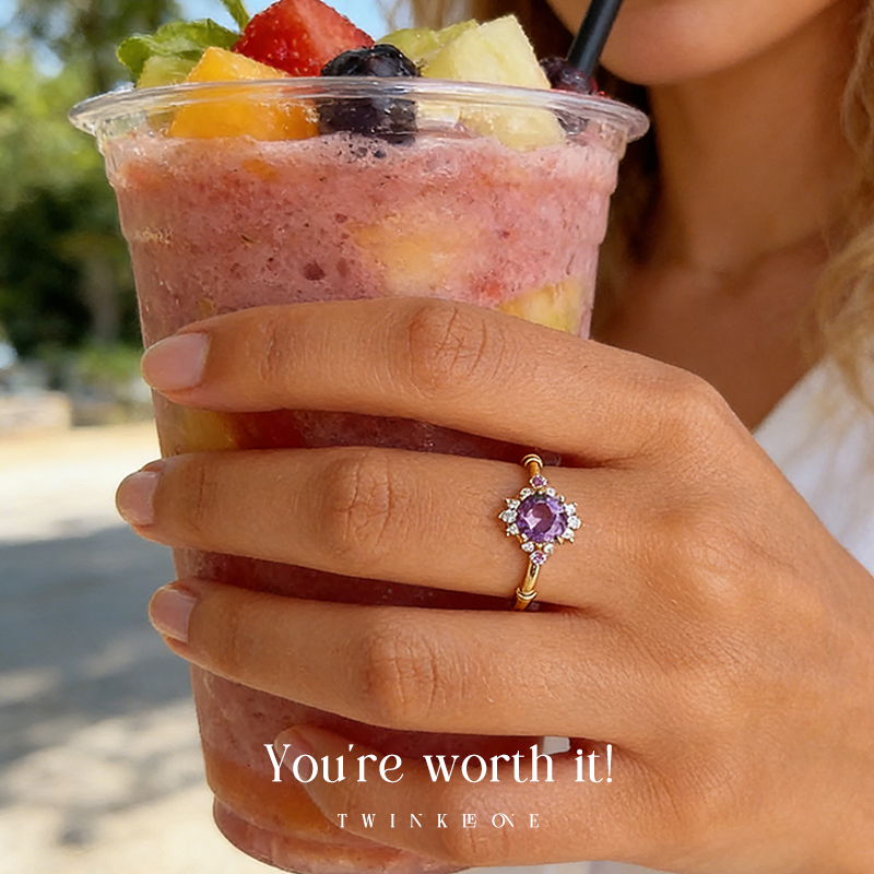 Radiant Self-Love Cluster Ring | Joy & Confidence Everyday Jewelry