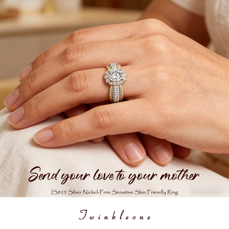 Mom Deserves to Shine: "My Queen" Moissanite Ring for Mother