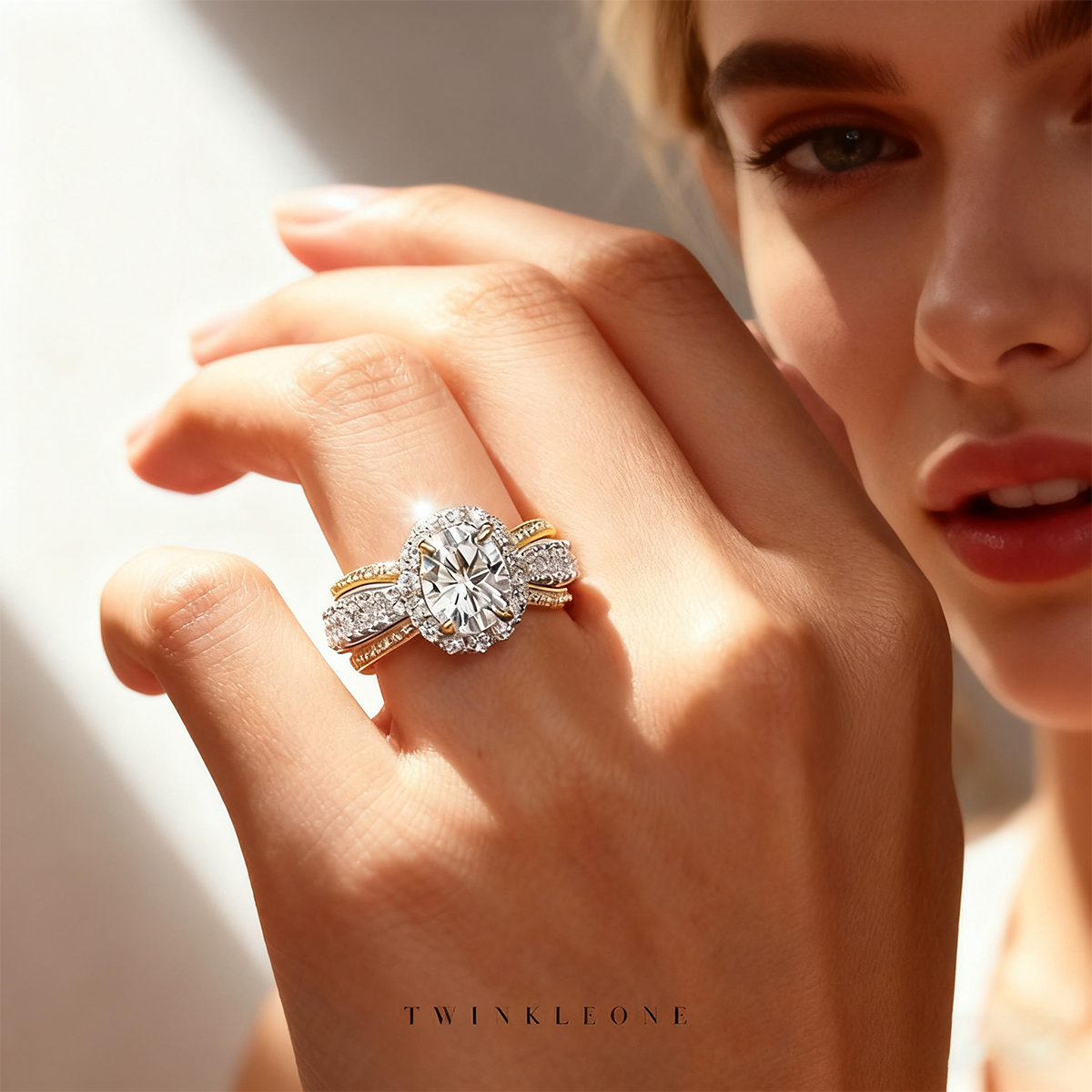 Self-Love Ring: Sterling Silver & Oval Moissanite Ring for Women - The Promise to Me