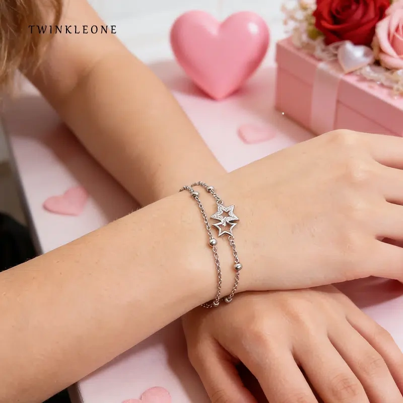 Designer-Approved Star Silver Bracelet: Your Go-To Spring Accessory, Limited Offer