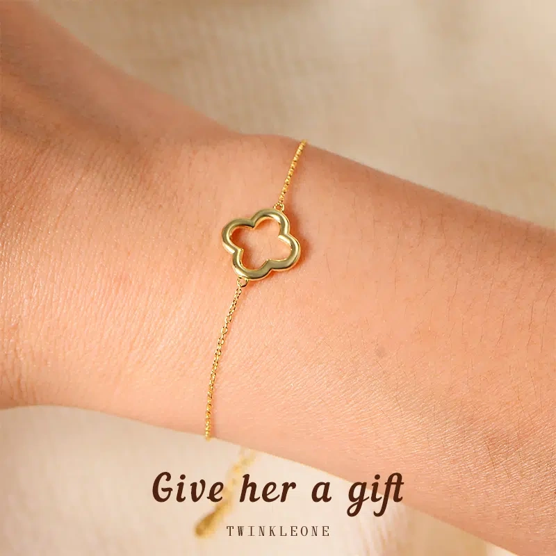 Lucky Clover 925 Silver Bracelet | Everyday Joy & Positivity Jewelry