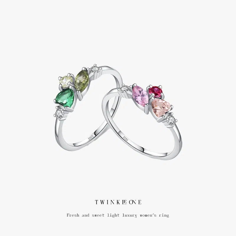 925 Sterling Silver Multi-Gem Ring | Sentimental Gift for Mom, Lover or Yourself