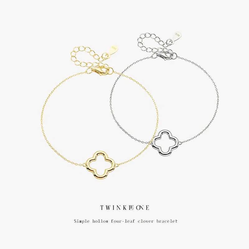Lucky Clover 925 Silver Bracelet | Everyday Joy & Positivity Jewelry