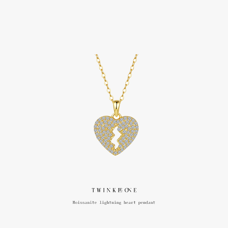 Heart’s Compass Necklace - Sterling Silver & Moissanite, Symbol of Inner Guidance