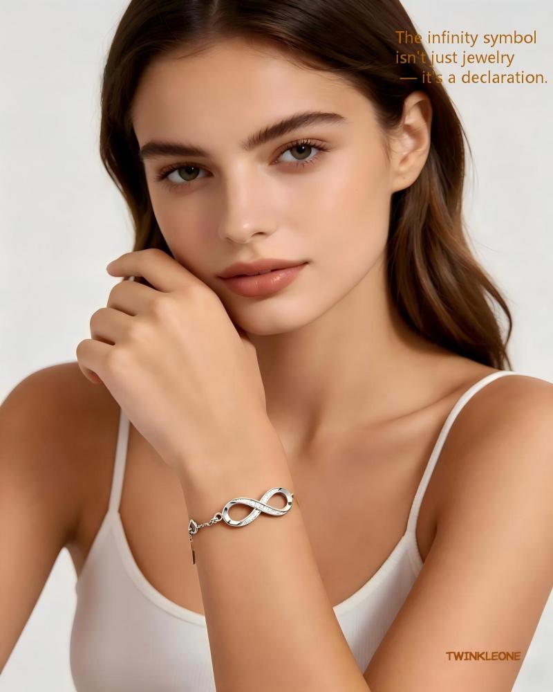 The infinity symbol isn't just jewelry — it's a declaration.