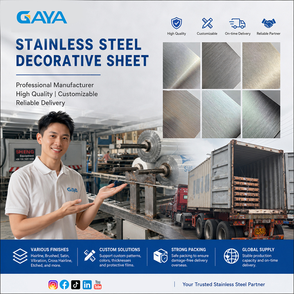 Our stainless steel sheets are available with a variety of surface finishes.