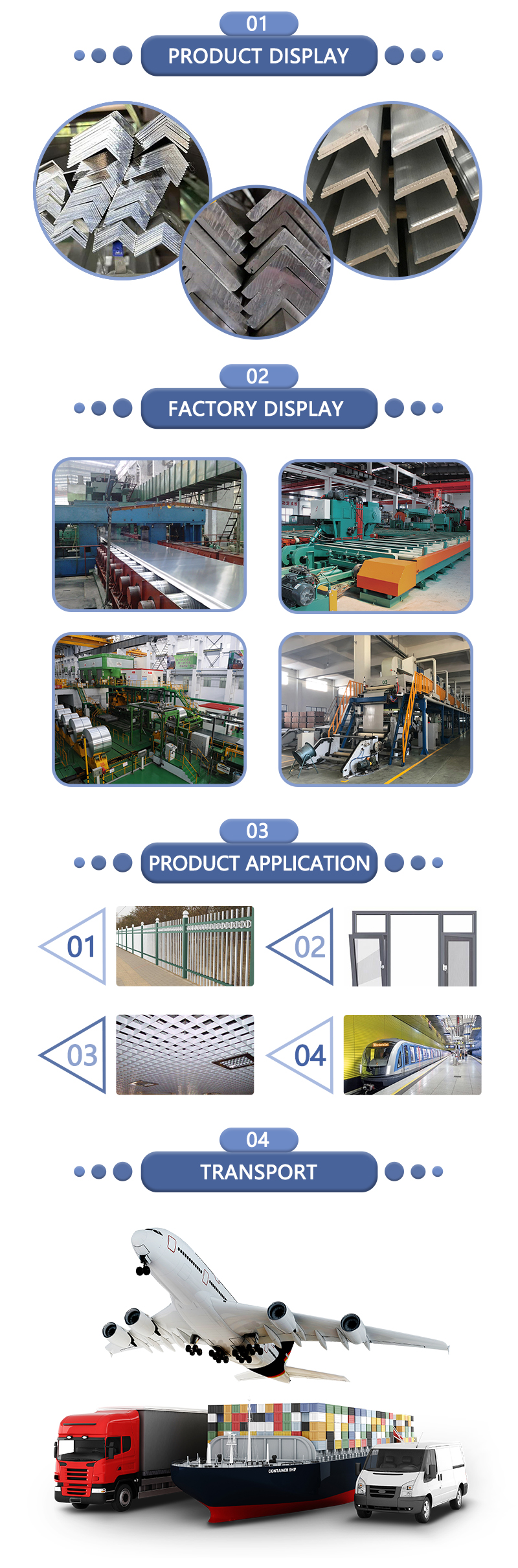 Unequal Triangle Shaped Aluminum Profiles