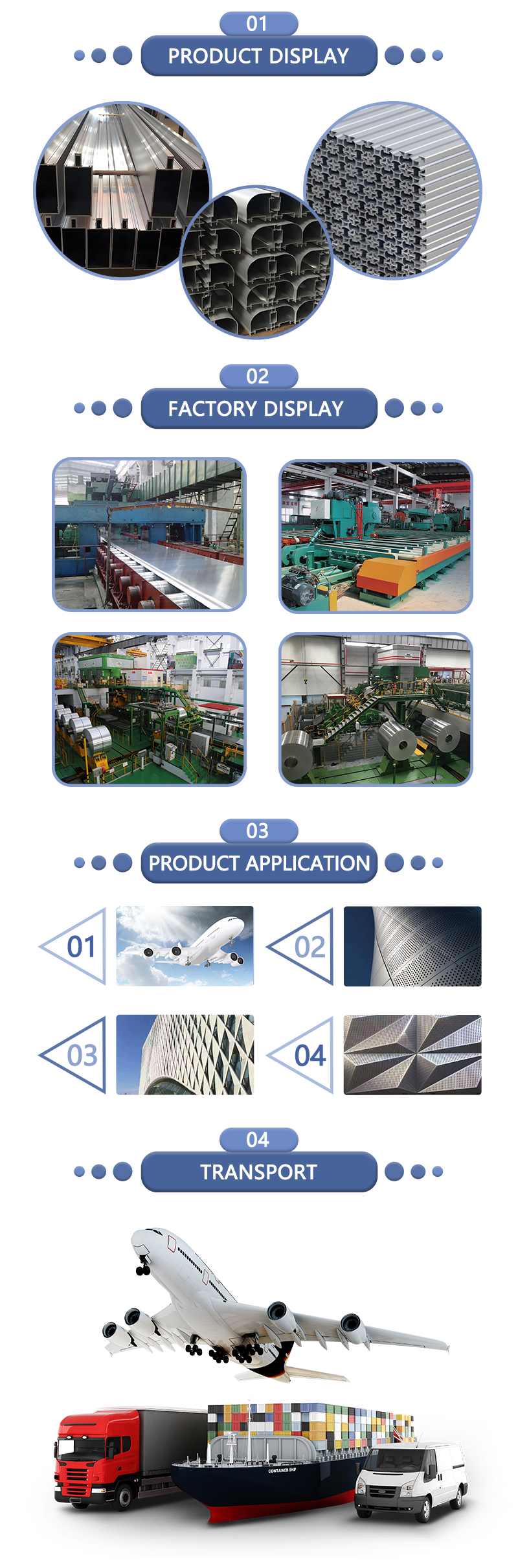 Aluminum Profiles for Separation Use