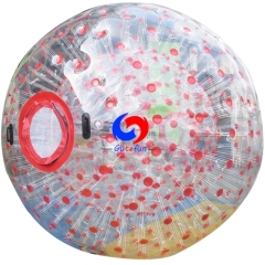 Cheap human hamster bowling 2.5m large transparent PVC inflatable zorb ball for sale 