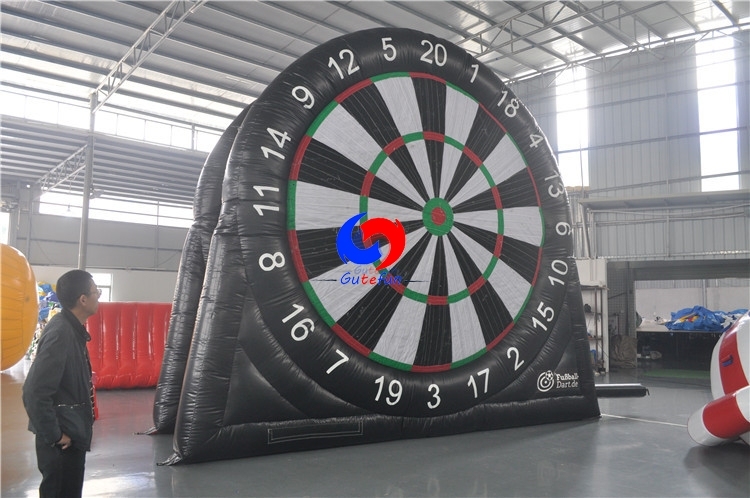 Huge double sided sticky balls football soccer dart board sport game with 12 sticky balls for kids adults