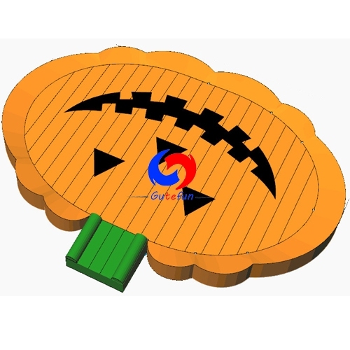 Door to door shipping 20m L*12m W Giant pumpkin bounce pad without lantern face