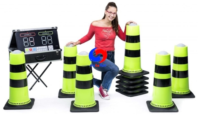Inflatable sport cones
