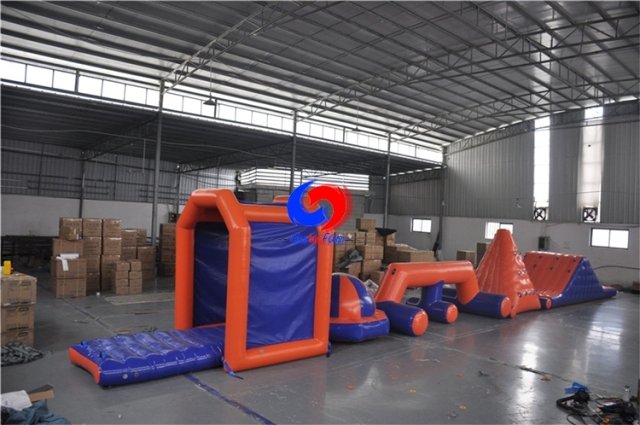 commercial kids adult small inflatable floating water park for sea water swimming pool