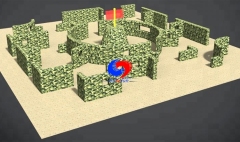 inflatable paintball barrier, camouflage pvc inflatable barriers sports arena
