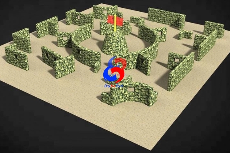 inflatable paintball barrier, camouflage pvc inflatable barriers sports arena