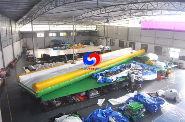 10m*1m*0.5m cheap family party inflatable water slip n slide for kids adult
