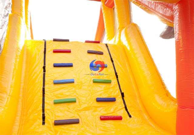 17m large Beach Tropical inflatable obstacle course