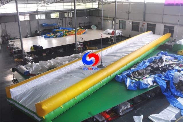 10m*1m*0.5m cheap family party inflatable water slip n slide for kids adult