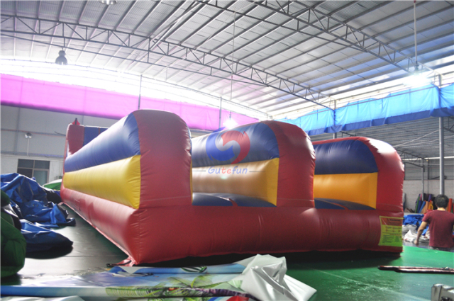 Double lane two players Infaltable Bungee run for adult kids
