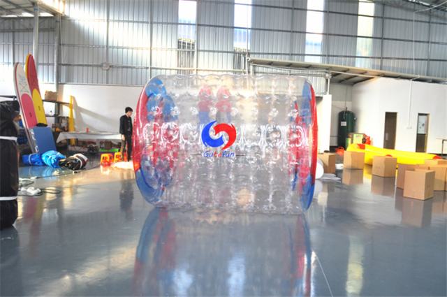 tpu /pvc big inflatable water pool walking roller wheel