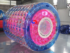 colorful tpu /pvc inflatable water walking wheel roller floats