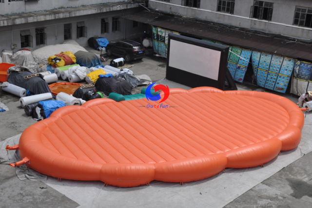 20m x 12m huge inflatable pumpkin kids adult jumping bounce pad without jackolatern face