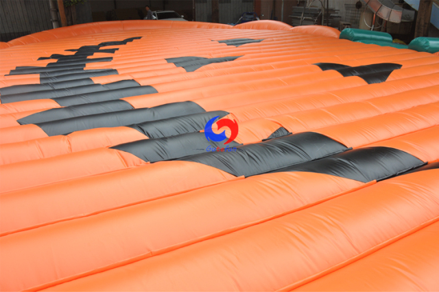 Giant pumpkin bounce pad