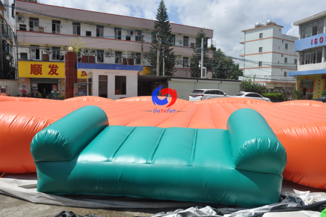 20m x 12m huge inflatable pumpkin kids adult jumping bounce pad without jackolatern face