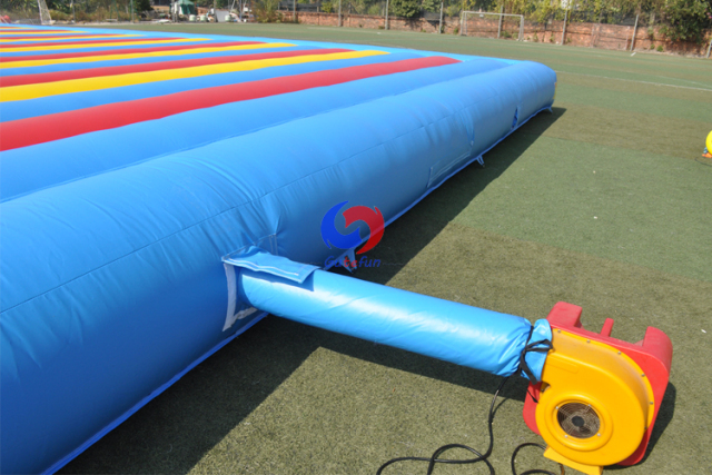 outdoor Largest Rectangular soft air inflatable jump Bounce Pads for Pumpkin Farm Harvest Days