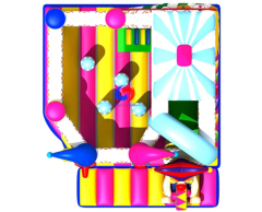GUTEFUN top sale cheap commercial clown inflatable bouncy castle for kids