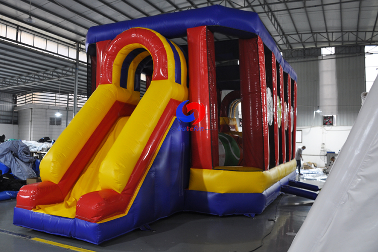 large outdoor sports red baller wipe out inflatable wipeout obstacle big balls for sale