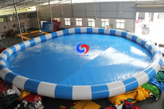25m Dia.*0.9m deep round PVC inflatable adult swimming pool