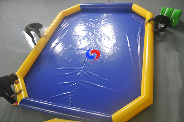 8m*6m large square inflatable swimming pool