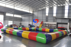 9m*9m PVC plastic portable inflatable swimming pool for large outdoor water sports