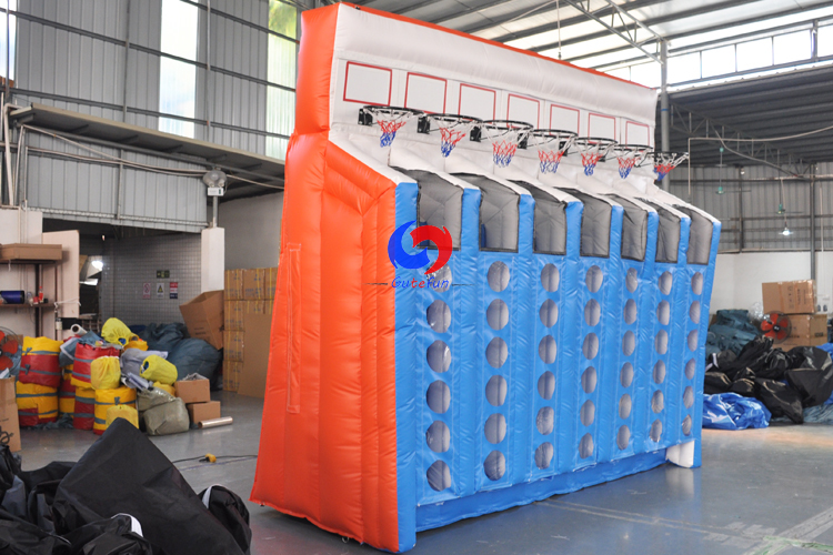 2 player basketball shooting inflatable game Shoot 4 basketball , connect 4-in-a-row basketball inflatable for sale
