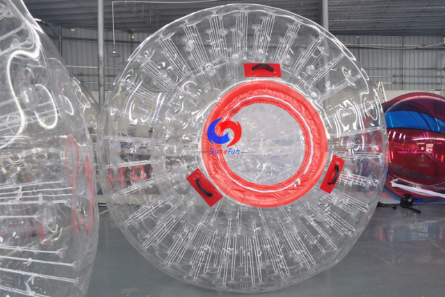 Cheap human hamster bowling 2.5m large transparent PVC inflatable zorb ball for sale 