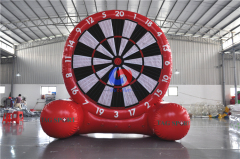 Extreme fun custom logo giant blow-up Sealed Air Kick Darts inflatable football golf dart boards for outdoor sport game