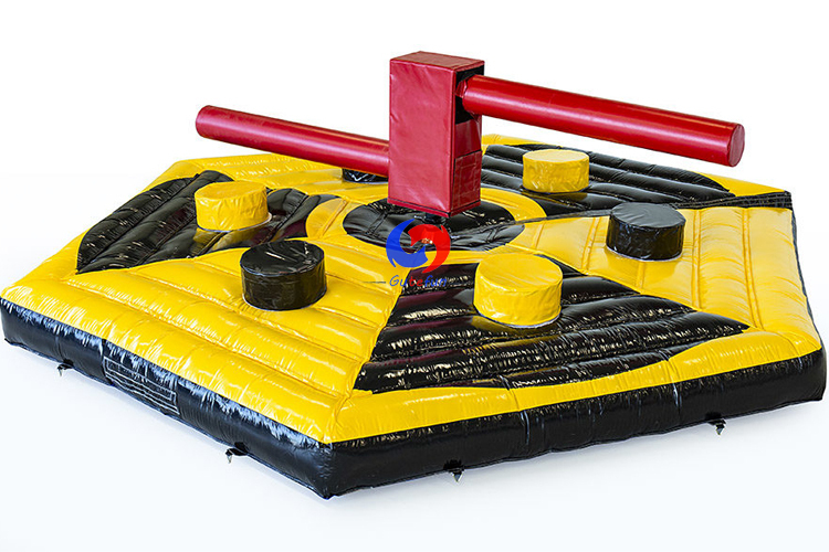 high-quality PVC large inflatable safety crash Sweeper mat mechanical Meltdown Multiplayer Interactive Game