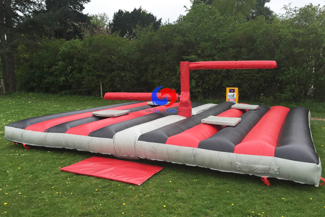 high-quality PVC large inflatable safety crash Sweeper mat mechanical Meltdown Multiplayer Interactive Game