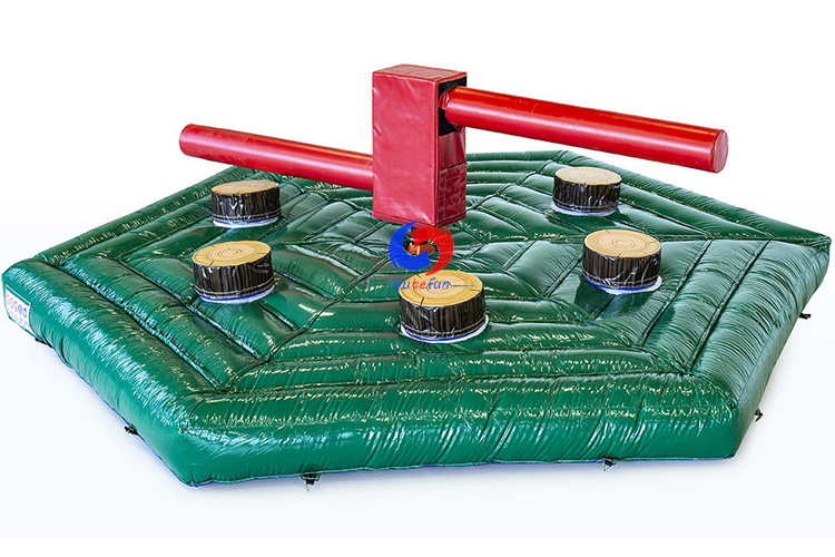 high-quality PVC large inflatable safety crash Sweeper mat mechanical Meltdown Multiplayer Interactive Game