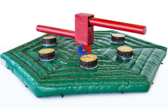 high-quality PVC large inflatable safety crash Sweeper mat mechanical Meltdown Multiplayer Interactive Game