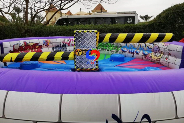 Customer made 8 man inflatable meltdown game