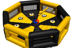 CE Top sale last man standing mechanical meltdown wipeout inflatable sweeper game for sale
