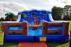 surfing-themed mechanical rodeo riding surf surfboard, Surf Simulator Ride with inflatable crash mat