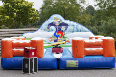 cool winter-themed mechanical rodeo riding snowboard for sale, snowboard Simulator Ride with inflatable crash mat