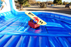 cool winter fun sport mechanical rodeo snowboard Simulator Ride with inflatable crash mat for sale