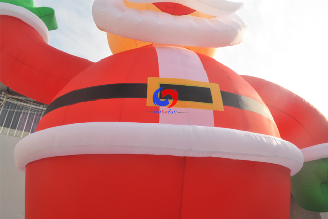Custom american western Merry Christmas festival decoration 20ft 30ft 10m huge inflatable santa claus for sale