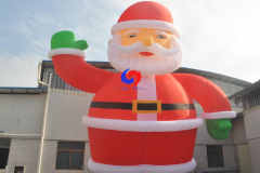 Custom american western Merry Christmas festival decoration 20ft 30ft 10m huge inflatable santa claus for sale